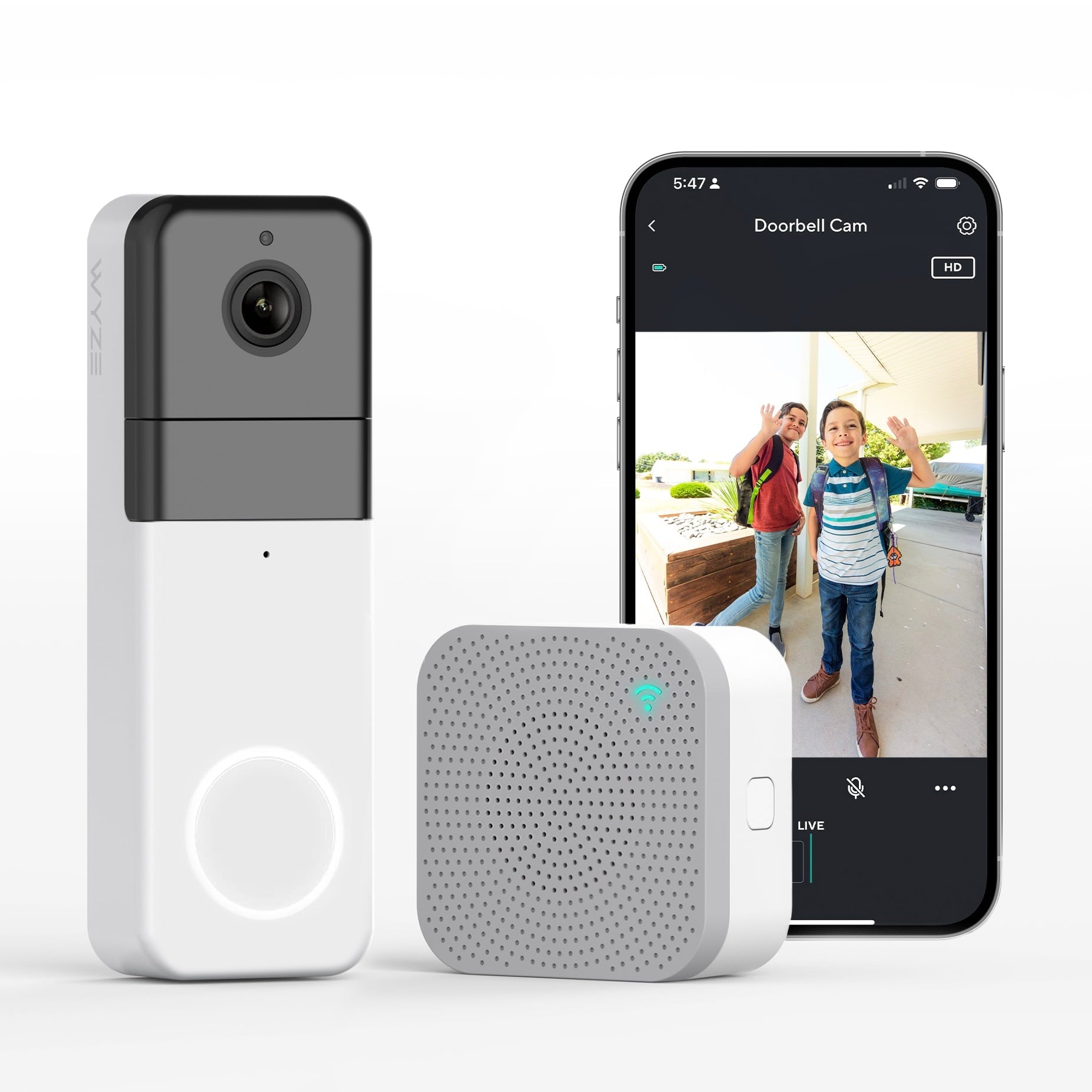 QIWA Wireless WiFi Video Doorbell Camera with Indoor Chime - Real-time  Two-Way Audio, Night Vision, HD Resolution Smart Door Bell : Amazon.in:  Home Improvement
