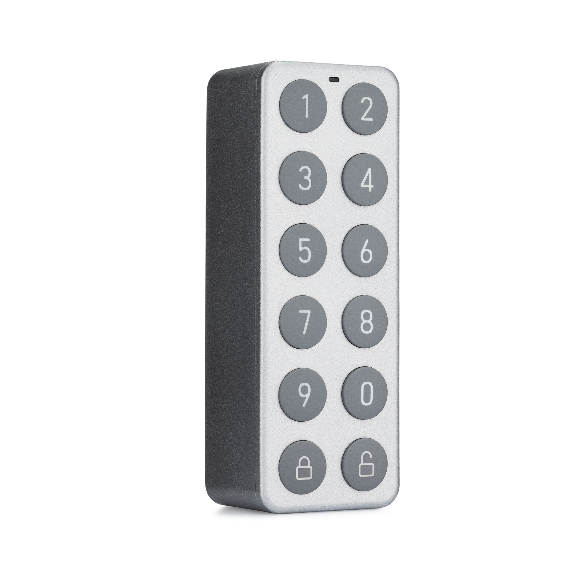 Angled front view of Wyze Lock Keypad
