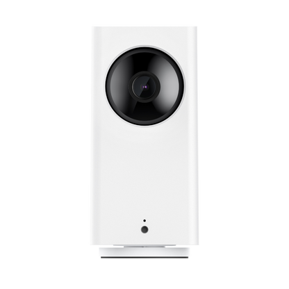 Wyze Cam Pan v2 with white background facing forward.