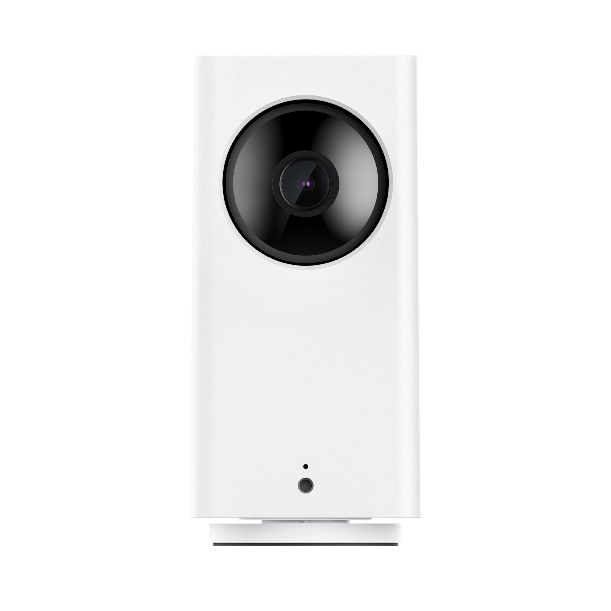 Wyze Cam Pan v2 with white background facing forward.