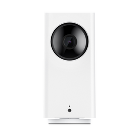 Wyze Cam Pan v2 with white background facing forward.