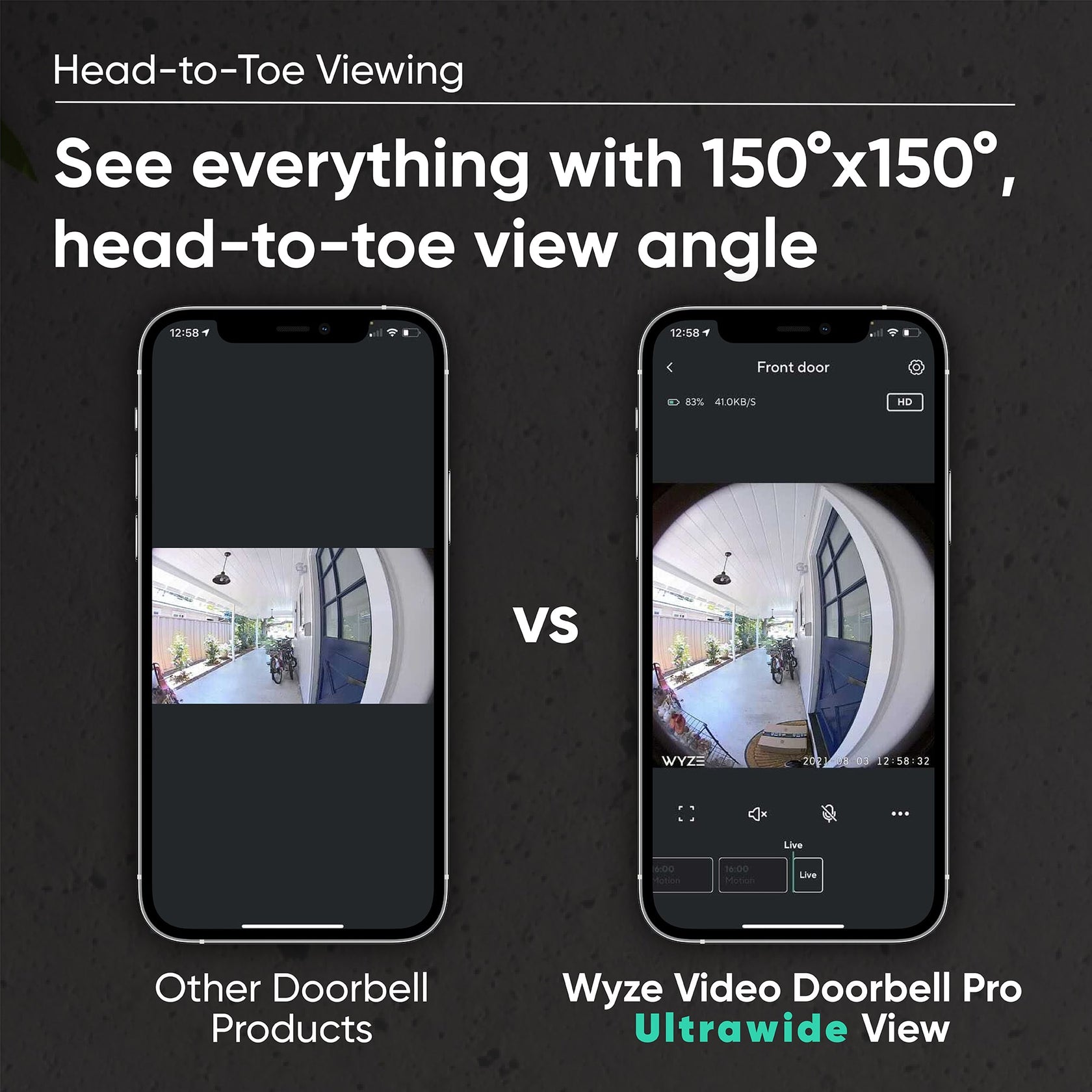 Wyze Video Doorbell Pro Wireless or wired, 1080p, Easy Install Wyze