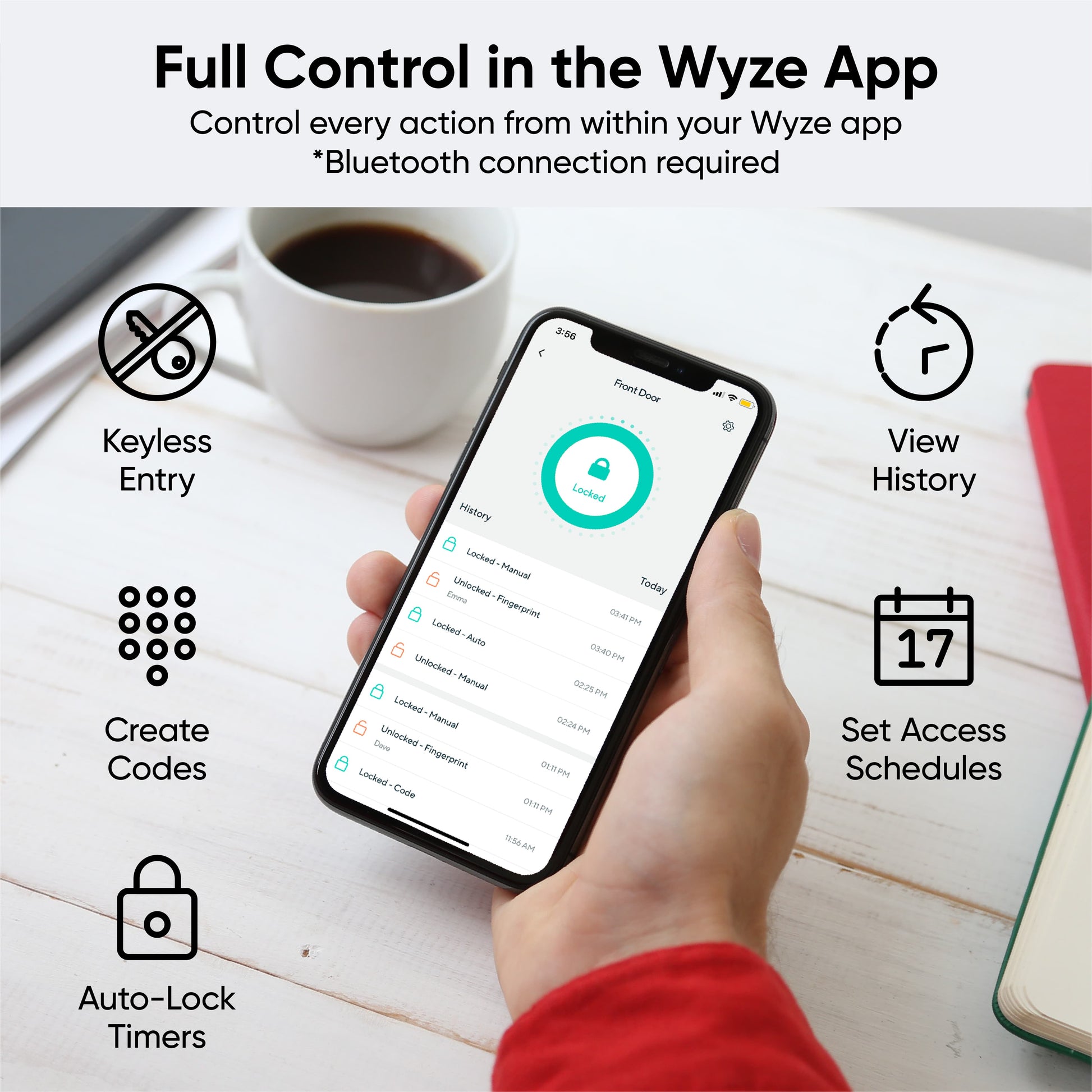 Wyze Lock Bolt  Biometric Bluetooth Smart Lock – Wyze Labs, Inc.