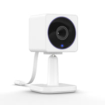 Wyze Cam OG in white with a black lens.