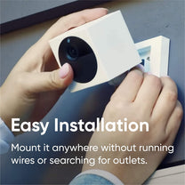 Easy installation. Mount it, record it, wirelessly - anywhere.