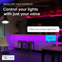 Wyze Color Lighting Bundle - of Bulb Color A19 + Light Strip Basic 16.4ft