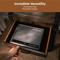 Wyze Gun Safe offre une polyvalence incroyable avec sa taille pratique et son design montable.