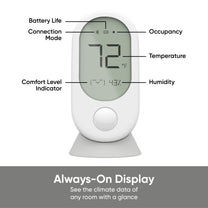Wyze Room Sensor - Always-On Display: See the climate data of any room with a glance.