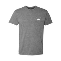 A grey shirt with a warning that it may make you look even cuter.