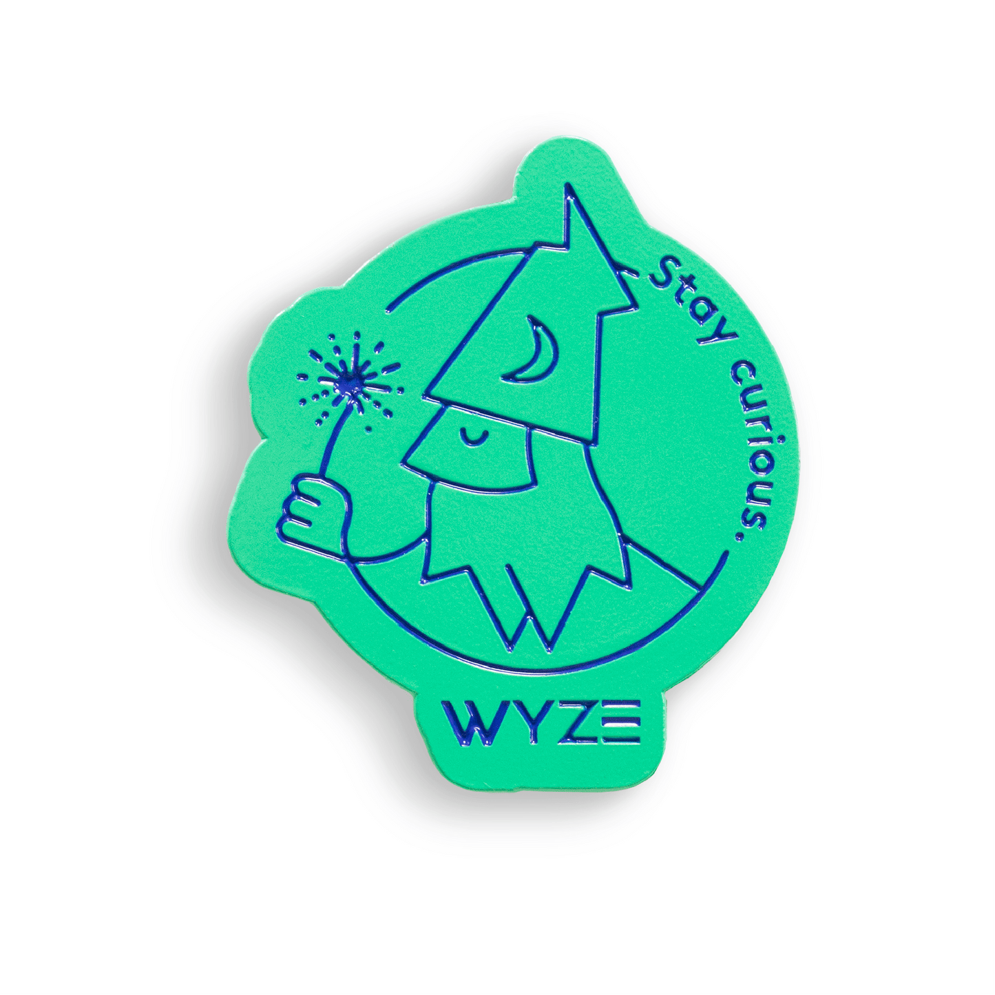 Wyze "Stay Curious" Wizard Pin WYZEP - WIZARD - GREEN - Wyze Labs, Inc.