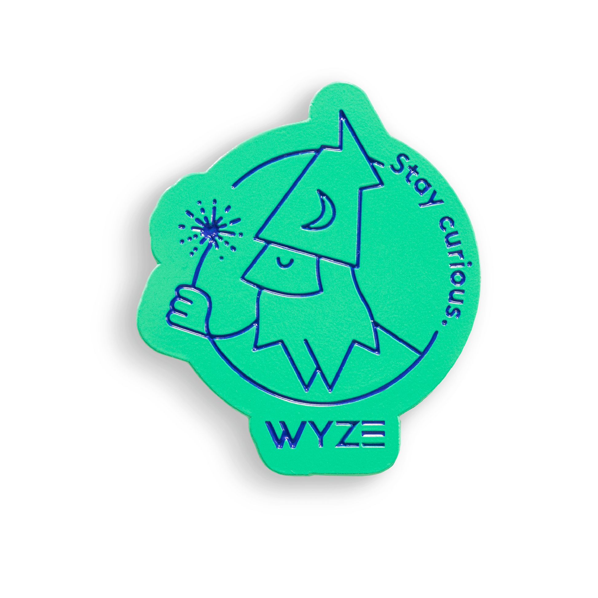 Wyze "Stay Curious" Wizard Pin WYZEP - WIZARD - GREEN - Wyze Labs, Inc.
