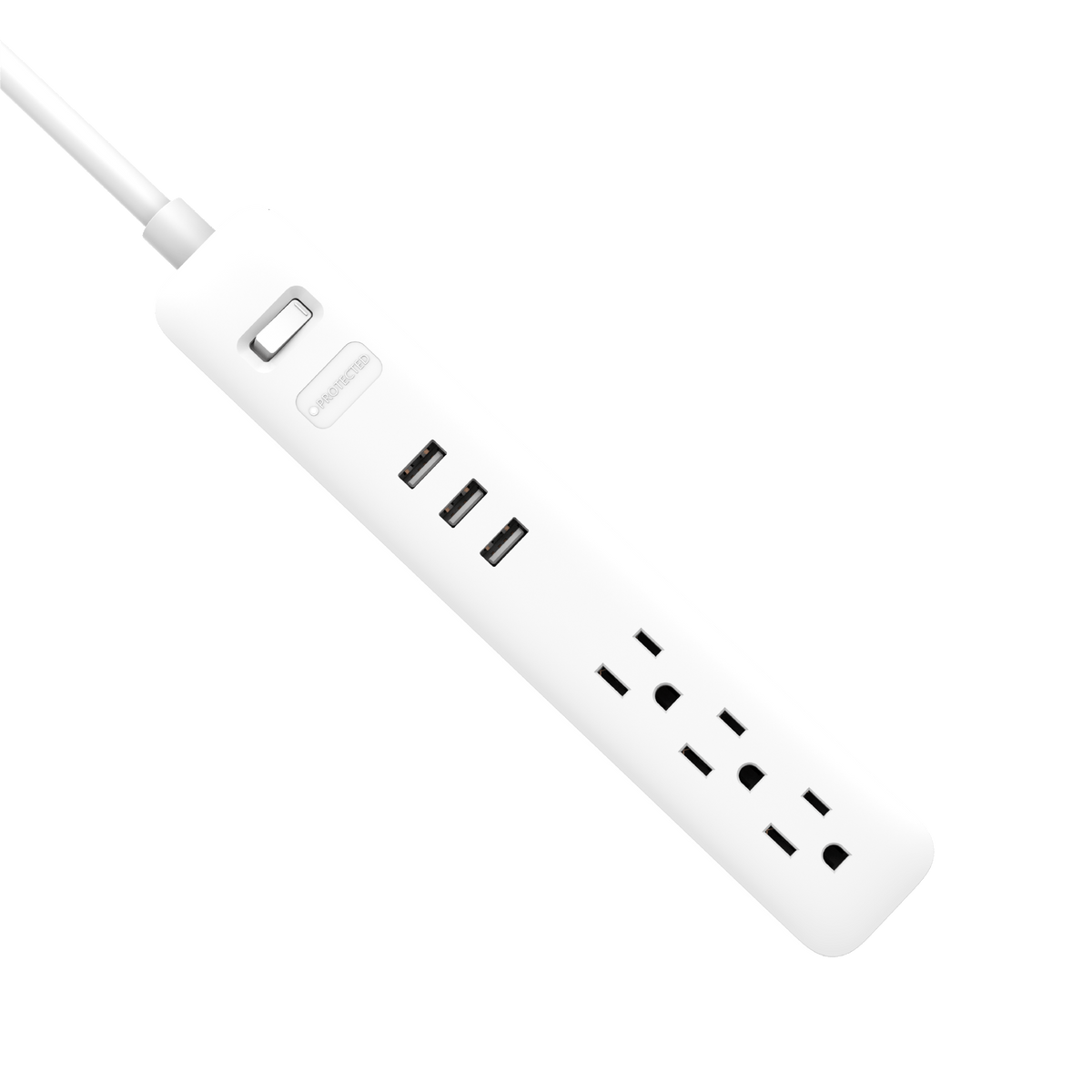Wyze Surge Protector with 3 USB Ports and 3 Grounded Outlets for Modern Home Devices