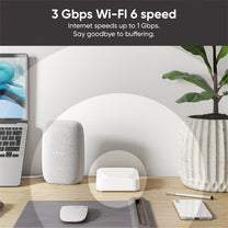 Wyze Wi-Fi 6 Mesh Router with a 3-year warranty.