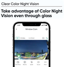 Wyze Window Mount - Take advantage of color night vision even through glass.